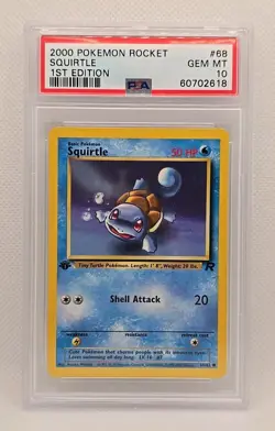 2000 Pokemon Rocket Squirtle 1st Edition PSA 10 GEM MINT 60702618 - Image 1