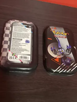 Empty Pokemon TCG Mini Tin With Chandelure And Zorua - Image 1