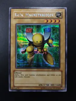 YUGIOH 2003 | BETA THE MAGNET WARRIOR | DOR-G001 | GERMAN PRISMATIC | EX - NM - Image 1