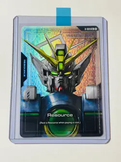 Wing Gundam Zero Foil Resource R-004 C+ NM Alt Art MS Newtype Rising Card Game - Image 2