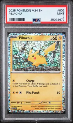 Pikachu 002/015 McDonald's 2024 Holo Psa 9 Pokemon Card Mint - Image 1