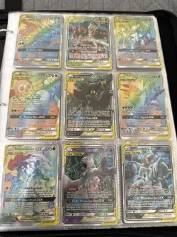Pokemon Tag Team GX Binder Lot - 70+ Cards - Mewtwo, Umbreon, Reshiram - NM - Image 1
