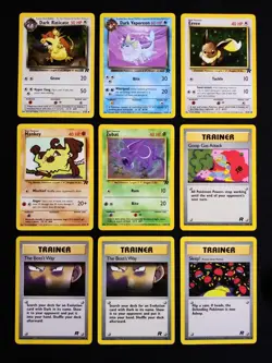 Lot Of 9 Vintage Team Rocket Pokemon Cards Regular Finish 1999-2000 LP-MP - Image 1