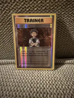 Brock’s Grit 74/108 Evolutions XY Reverse Holo Pokemon TCG card - NM - Image 1