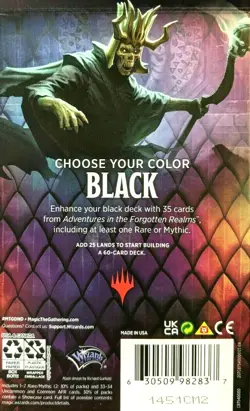 MTG DD Adventures in the Forgotten Realm Black Theme Booster Set 35 Card - Image 2