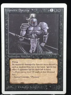 Hypnotic Specter MTG Unlimited Uncommon Black Creature Vintage Magic Card - Image 1