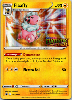 Flaaffy SWSH122 PreRelease Pokemon Promo Holo Card NM Evolving Skies NM - Image 1