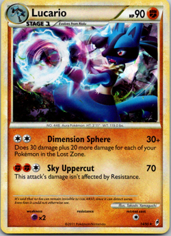 Lucario 14/95 - Call of Legends - Cracked Ice Holo Rare - Pokemon Card TCG - NM - Image 1