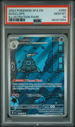 Pokemon TCG Dusclops Holo Illustration Rare Card 069/064 Shrouded Fable PSA 10 - Image 1