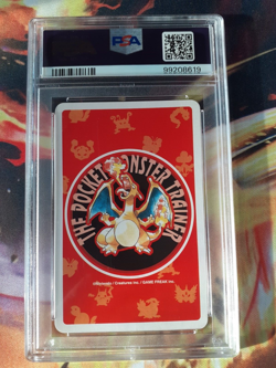 1996 Pokemon Jynx 10 of Hearts Red Charizard Poker Playing Card PSA 10 Gem Mint - Image 2