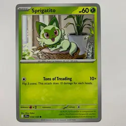 016/159 Sprigatito : Common Card : Journey Together : Pokemon Trading Card Game - Image 1