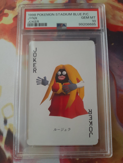 1998 Pokemon Jynx Joker Stadium Blue 3D Blastoise Playing Card PSA 10 Gem Mint - Image 1