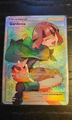 Pokemon Gardenia Ultra Prism Full Art SM Holo Card 149/156 Ultra Rare - Image 1