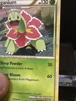 Pokemon Card Meganium 26/123 Holo Rare HeartGold & SoulSilver Light Play - Image 4