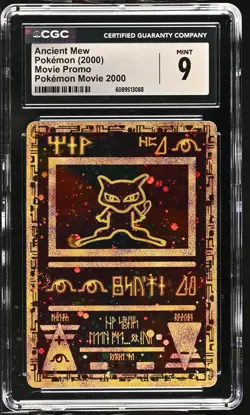 CGC 9 MINT Ancient Mew 2000 Movie Promo Reverse Holo Pokemon Card - Image 1