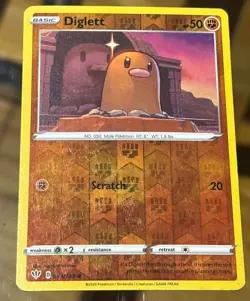 Diglett 084/189 Reverse Holo Darkness Ablaze Pokemon Card - Image 1