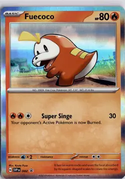 Fuecoco SVP002 Scarlet Violet Holo Rare Promo Pokemon Card Trading Card TCG - Image 3