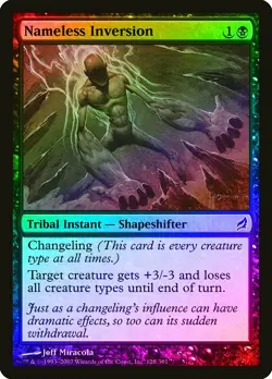 Nameless Inversion FOIL Lorwyn HEAVILY PLD Black Common MAGIC MTG CARD ABUGames - Image 1