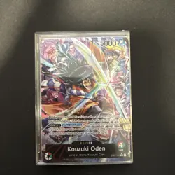 ENGLISH One Piece Card Game EB01-001 - Kouzuki Oden Alt Art Leader NEAR MINT! - Image 1