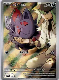 N's Zorua Promo SV: Scarlet & Violet Promo Cards 189 NM - Image 1