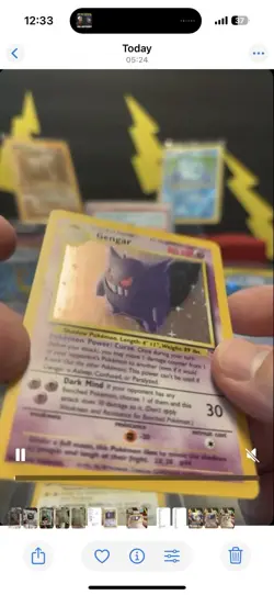Pokemon Gengar TCG Fossil Holo Card 5/62 NM/Mint - Image 4