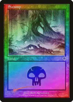 Swamp (341) FOIL Invasion NM Basic Land MAGIC THE GATHERING MTG CARD ABUGames - Image 1