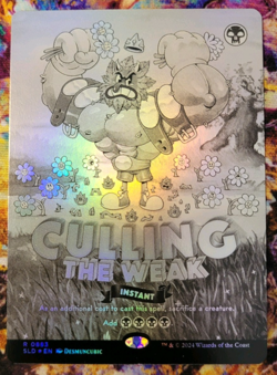 Near Mint - FOIL - x 1 Culling the Weak - Black & White - SLD - Image 1