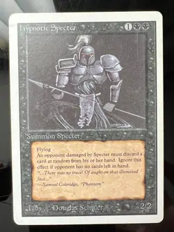Magic the Gathering MTG Unlimited Hypnotic Specter LP+ (Beta Bob) - Image 1