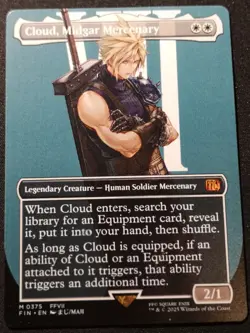 Cloud, Midgar Mercenary - Borderless - FIN - MTG - EN - NM - 0375 - Image 1