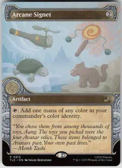 MTG Arcane Signet (Showcase) Normal NM Avatar: The Last Airbender: Eternal Magic - Image 1