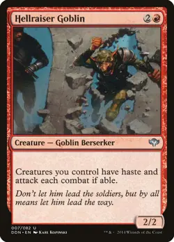 Hellraiser Goblin [Duel Decks: Speed vs. Cunning] Lightly Played - Image 1