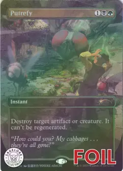 MTG Putrefy (Rainbow Foil) (2299) | NM Foil | Secret Lair Avatar {SLD} - Image 1