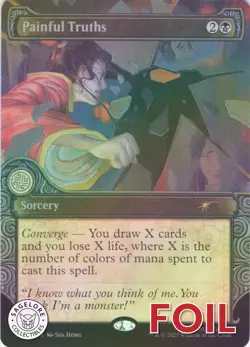 MTG Painful Truths (Rainbow Foil) (2302) | NM Foil | Secret Lair Avatar {SLD} - Image 1
