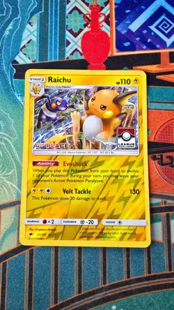 Raichu - 41/147 - Pokemon Burning Shadows (4th Place) League Promo Pokemon NM - Image 1