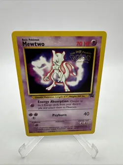 1999 Mewtwo #3 Black Star WB Pokemon the First Movie Promo NMT - Image 1