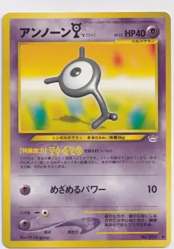 Pokemon Unown Y No. 201 Neo Revelation Japan 2000 Near Mint - Image 1