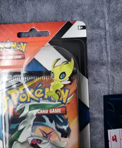 Pokemon TCG Cosmic Eclipse & Chilling Reign 2 Pack Blister w/ Celebi Pin Sealed - Image 4