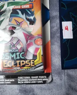 Pokemon TCG Cosmic Eclipse & Chilling Reign 2 Pack Blister w/ Celebi Pin Sealed - Image 5