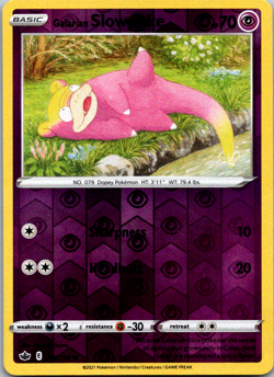 Galarian Slowpoke 54/198 Chilling Reign Reverse Holo Common Pokemon TCG NM - Image 1