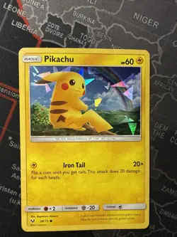 Pikachu [Cracked Ice] #28 Pokemon Shining Legends - Image 1