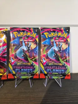 POKEMON TCG BOOSTER PACKS- 4 PACK- MEGA EVOLUTION & PHANTASMAL FLAMES 💎SEALED💎 - Image 3