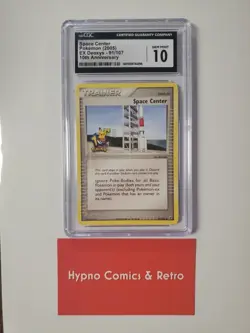 Space Center 10th Anniversary Cgc Gem Mint 10 Graded Pokemon - Image 1