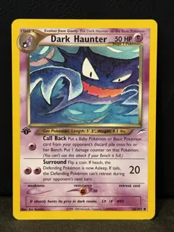 Pokemon TCG Dark Haunter 1st Edition Neo Destiny - Image 1