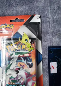 Pokemon TCG Cosmic Eclipse & Chilling Reign 2 Pack Blister w/ Celebi Pin Sealed - Image 4