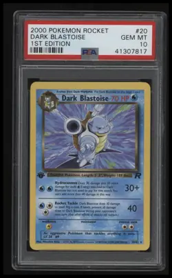 2000 Pokemon Rocket Dark Blastoise 1st Edition PSA 10 - Image 1