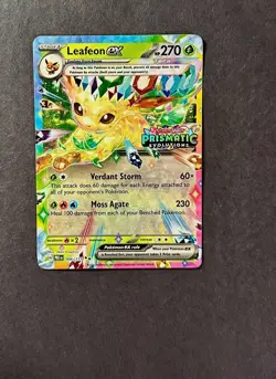 Pokemon TCG Leafeon ex 006/131 - Prismatic Evolutions Stamped - Ultra Rare - Image 1