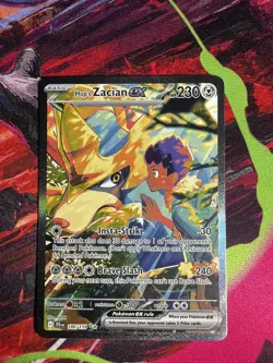 Hop's Zacian ex 186/159 Pokemon TCG Sv09: Journey Together SIR Holo - Image 1