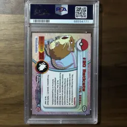 2000 Topps Chrome Pokemon TV #20 Raticate PSA 8 - Image 2