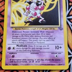 Pokemon WOTC Jungle ~ Mr. Mime Rare 22/64 ~ NM/Mint ~ Non-Holo - Image 3