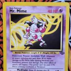 Pokemon WOTC Jungle ~ Mr. Mime Rare 22/64 ~ NM/Mint ~ Non-Holo - Image 4